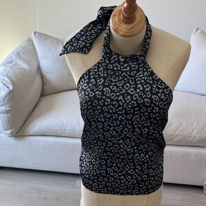 Leopard Print Halter Top